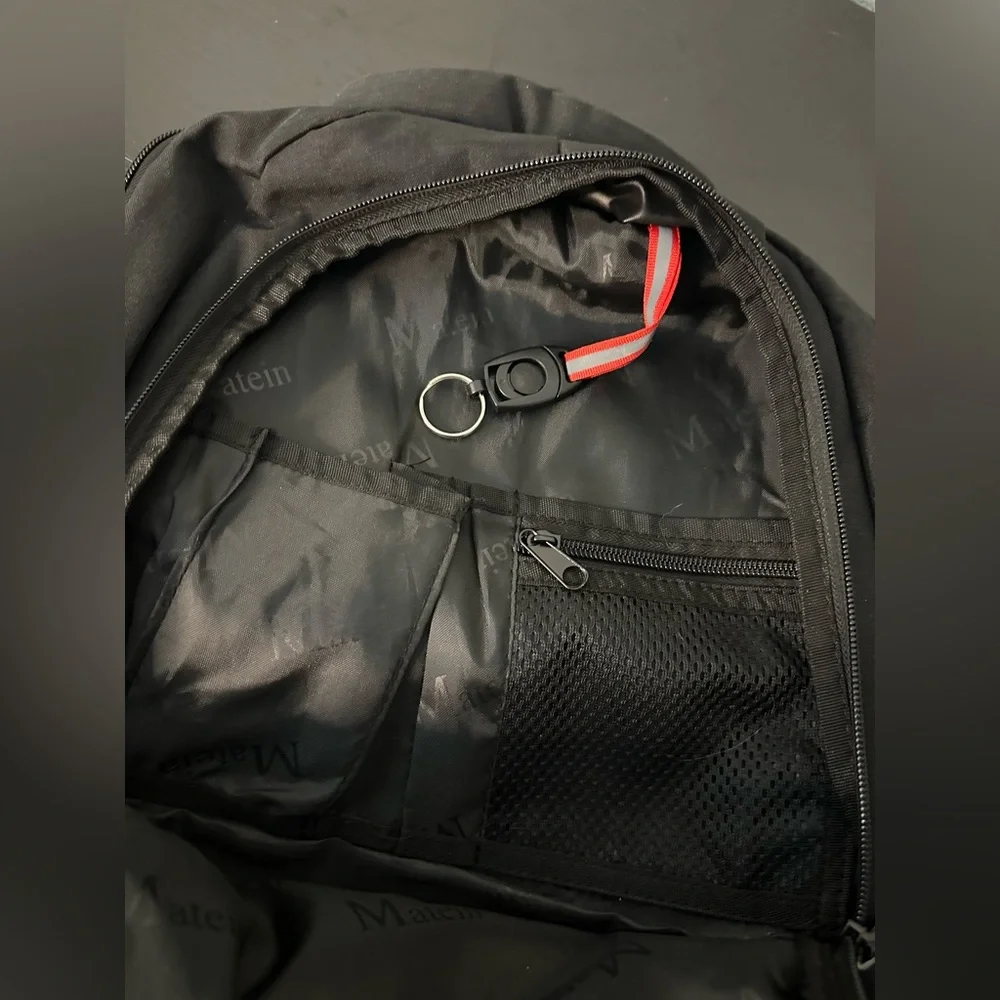 Matein Adult Black Travel Laptop Backpack